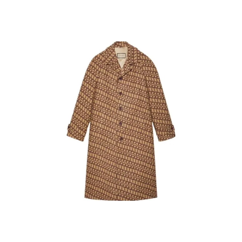 GUCCI Coats Men Camel-0