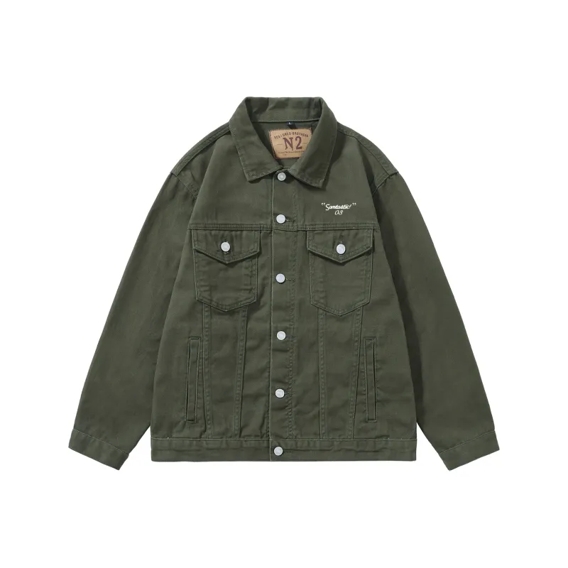 SANTASTIC Denim Jackets Men-0