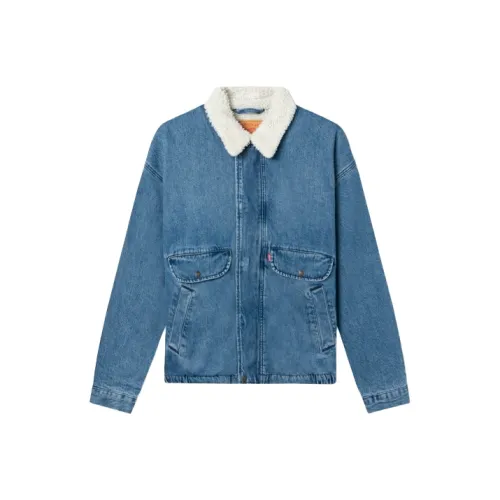 Levis Velvet Jackets Men Blue
