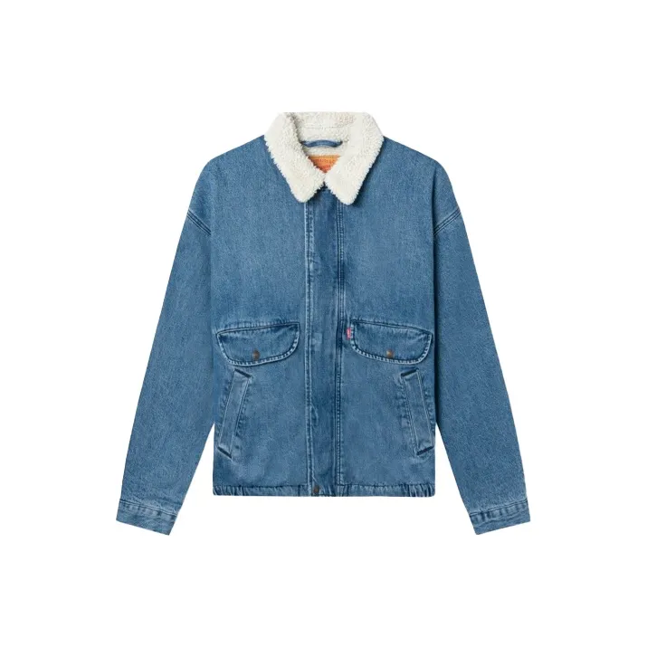 Levis Velvet Jackets Men Blue-0