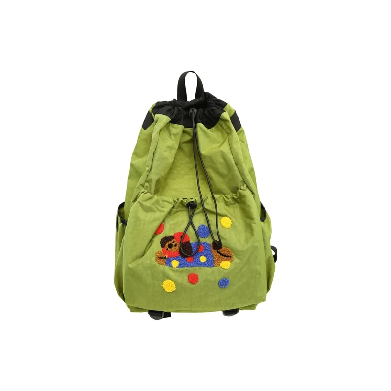 Alcohol Dragon Nylon Backpack Regular Women's Multicolor-14