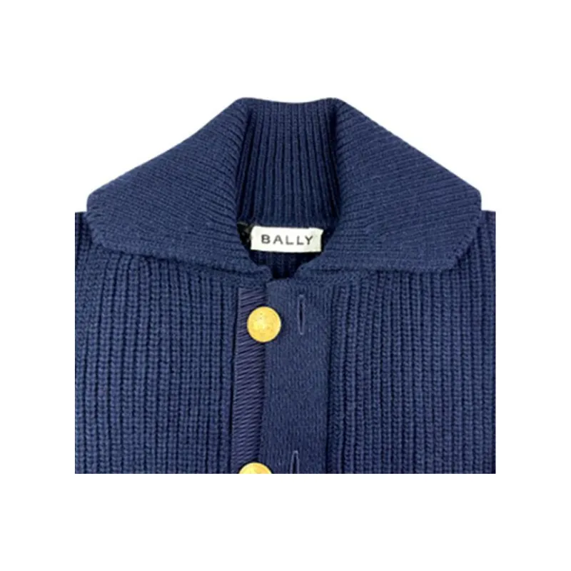 BALLY FW24 Sweater Men's Marine Blue-4