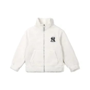 MLB Velvet Jackets Unisex Ivory White