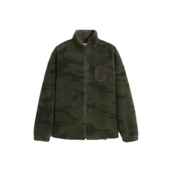 GAP Velvet Jackets Unisex Green Camouflage