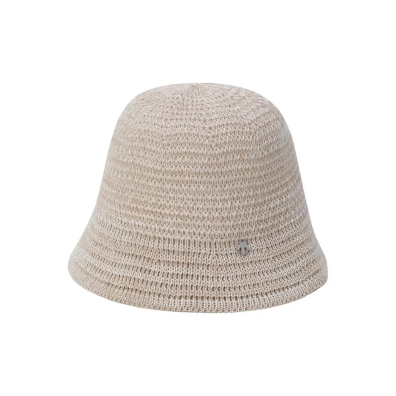 DESCENTE Linen Bucket Hats Unisex Light Beige-0