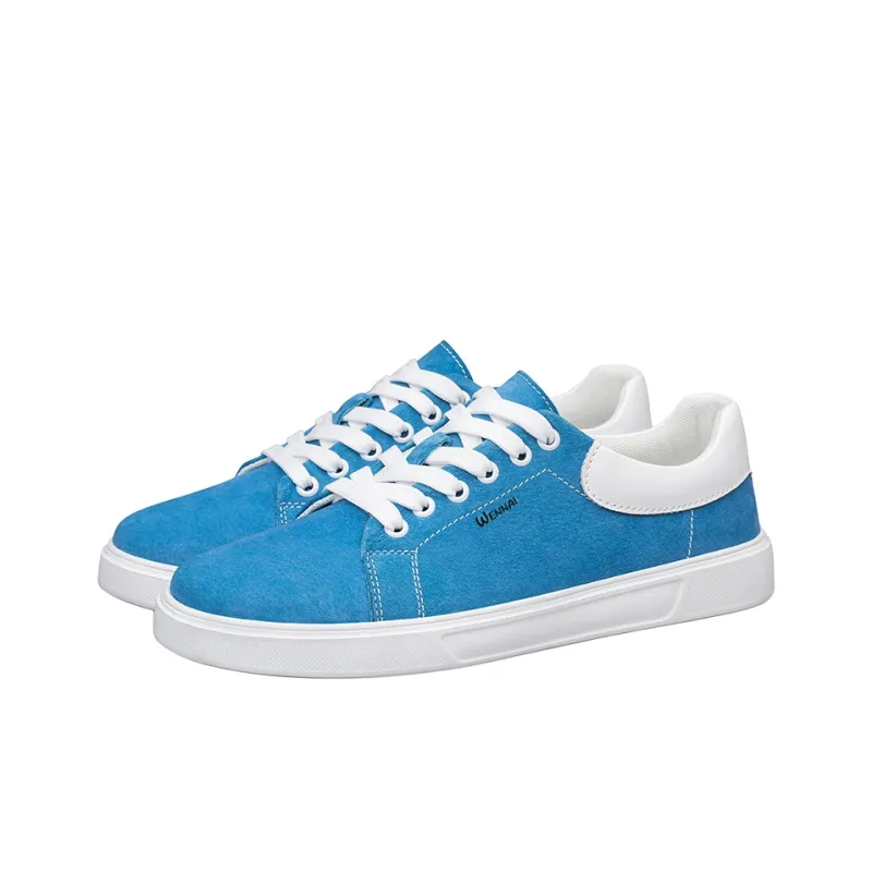 Wen Nai Low Top Skateboard Shoes Men's Blue-3