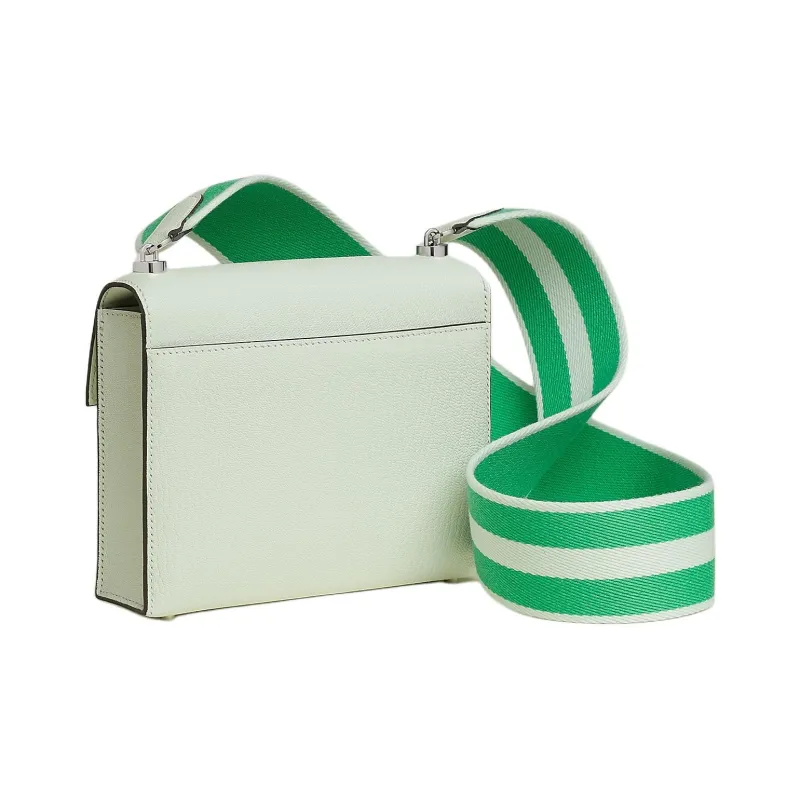 HERMES Verrou Mysore Goat Skin Shoulder Bag Mini Women's Bubble Green-2