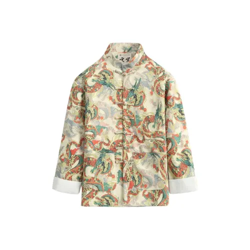 XUANSHENG Jackets Coats Men's Lively Dragon And Powerful Tiger
