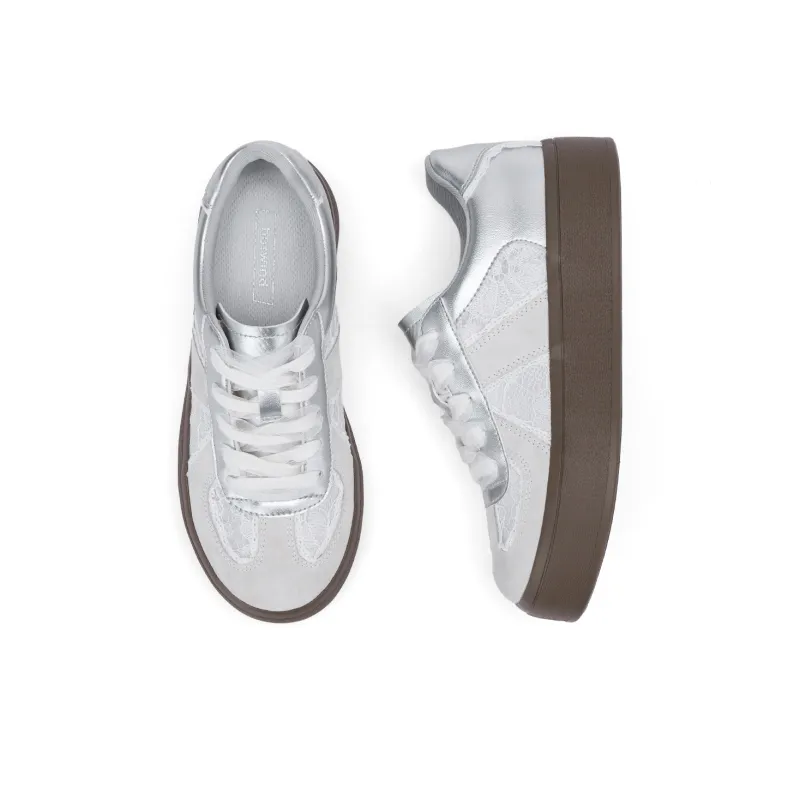 Hotwind Cream Lace Series Anti-Slip Wear-Resistant Low-Top Casual Shoes Women's-17