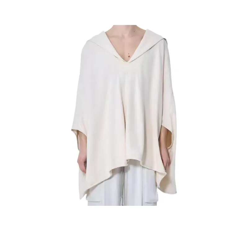 RICK OWENS Hooded Kaftan Caftano Top-0