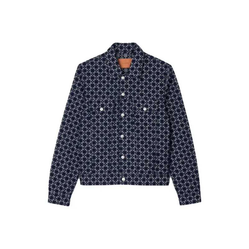 Sandro Square Cross Pattern Jacket-0
