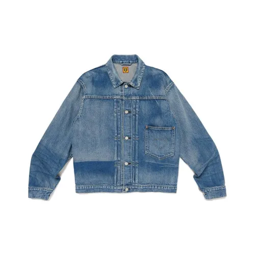 HUMAN MADE Denim Collection Denim Jackets Unisex Indigo