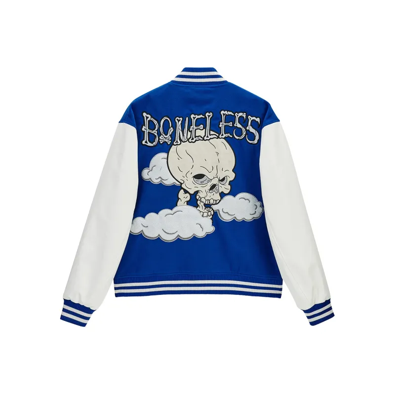 BONELESS Skeleton Pattern Unisex Baseball Jersey-3