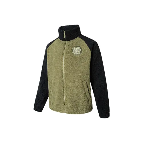 ANTA Life Collection Velvet Jackets Men Kiwi Green
