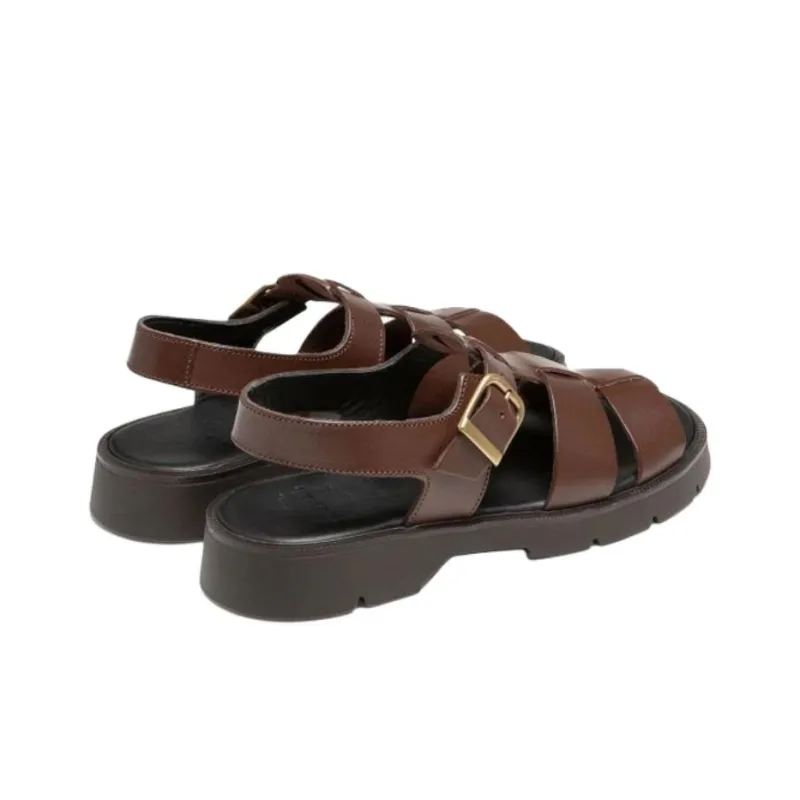 KLEMAN CLEON MANUFACTURE BALLAST VGT Roman Sandals 3cm Women's Brown-3
