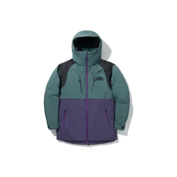 LiNing Down Jacket Unisex Cloud Emerald Green Chrysanthemum Gray Purple
