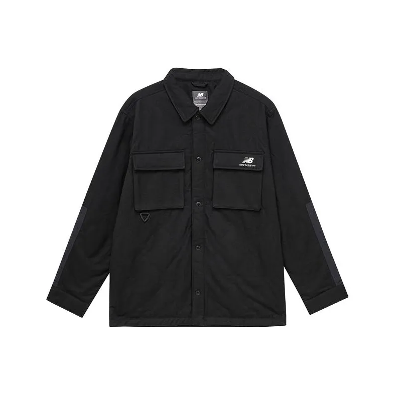 New Balance Puffer Jackets Men Black-0