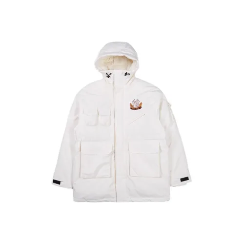New Era Down Jackets Unisex Ivory White