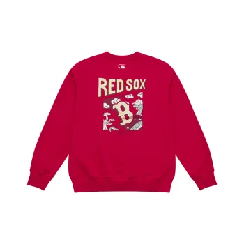 MLB Boston Red Sox Sweatshirt Unisex Deep Red