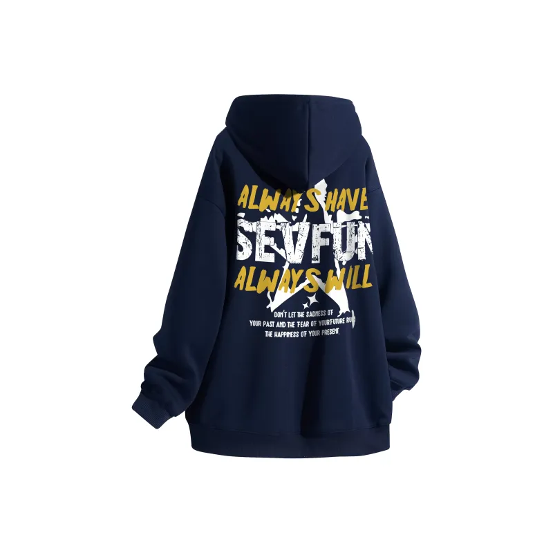 7 SEVFUN Sweatshirt Unisex Navy Blue-12