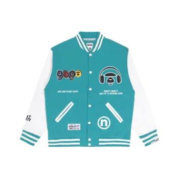 Aape X 9090 Graphic Varsity Jacket