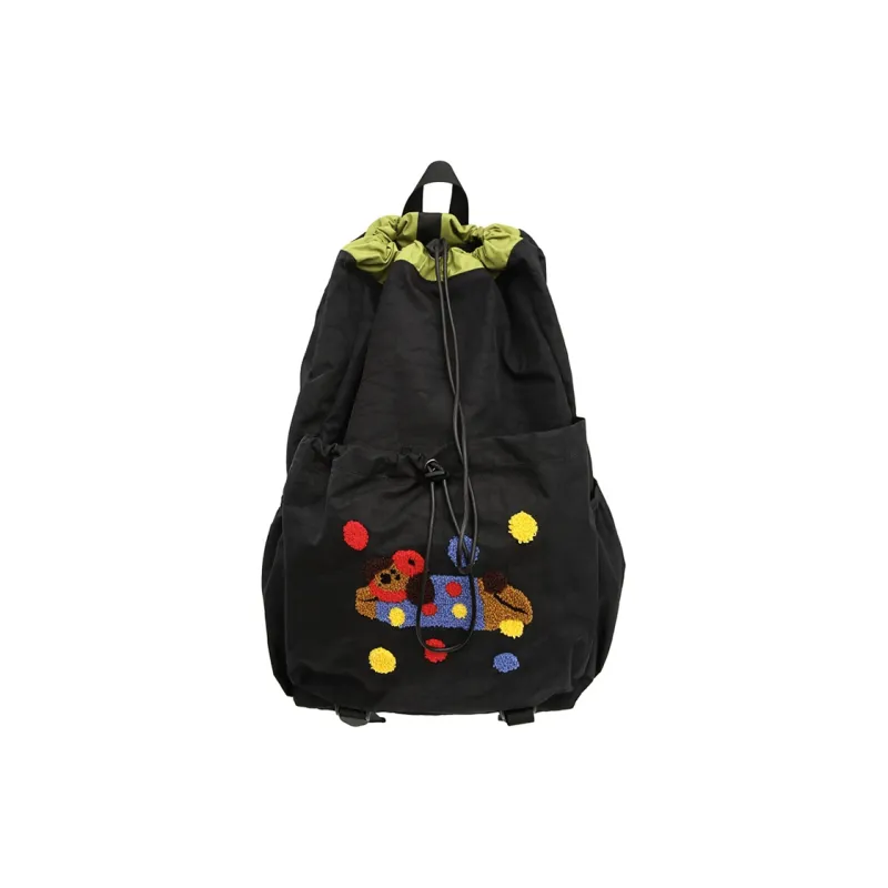 Alcohol Dragon Nylon Backpack Regular Women's Multicolor-0