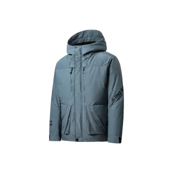 Erke Down Jacket Men's Cyan Smoke Gray