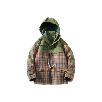 A SQUARE ROOT Puffer Jacket Coat Unisex Army Green