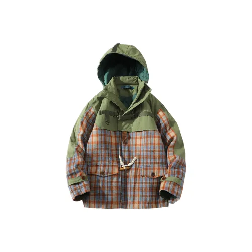A SQUARE ROOT Puffer Jacket Coat Unisex Army Green