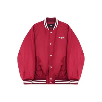 WE11DONE Baseball Jerseys Unisex Burgundy