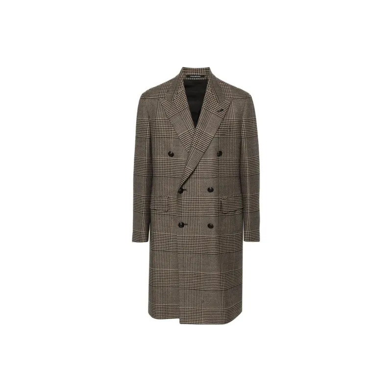 Tagliatore Houndstooth Double breasted Blazer-0