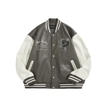 PEACEBIRD MEN Baseball Jacket Unisex Green