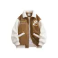 Khaki[Color Block Collar]