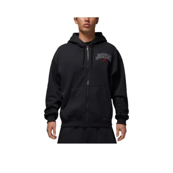 Jordan Brooklyn FleeceSweats Capuche Et Zip Oversize Pour Homme Sweatshirt Men's Black/Sailboat Blue/Gym Red
