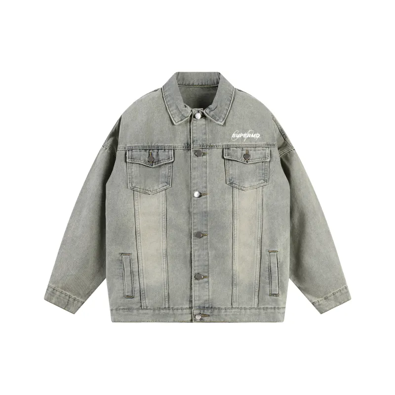 Supremo Cat Denim Jacket Unisex-4