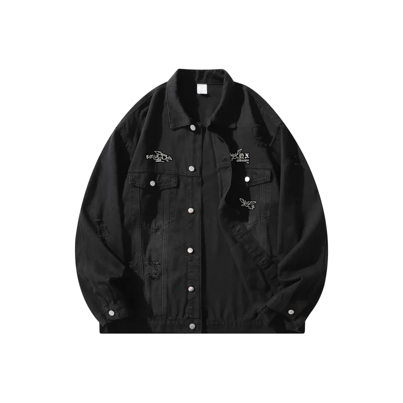 Qnxeey Denim Jackets Unisex-20