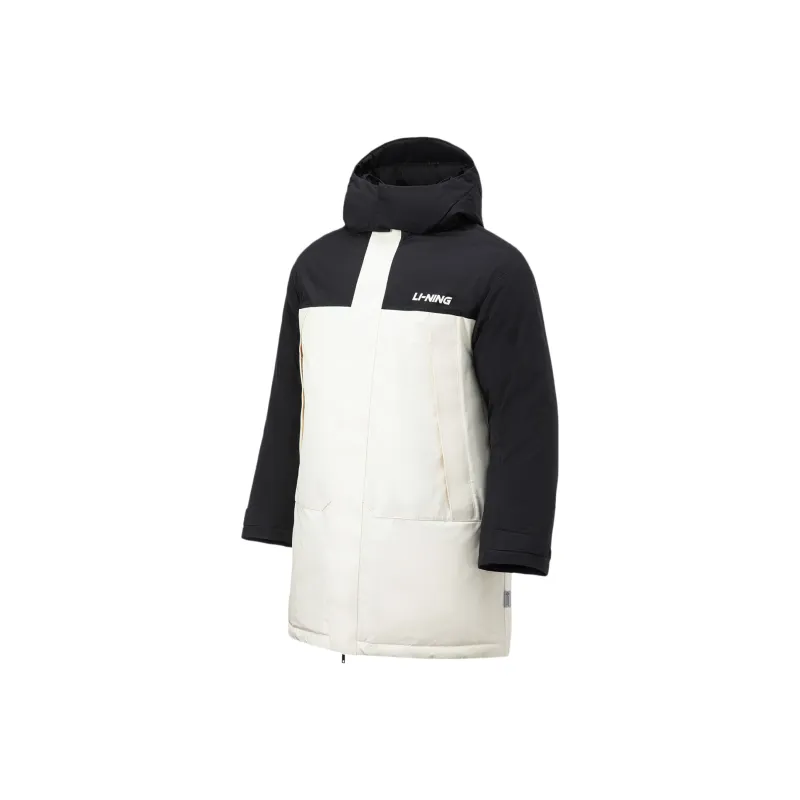 LiNing Fondue Down Series Down Jacket Men's Vanilla White/Black-0