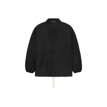 Fear of God Essentials FW23 Coaches Jacket JET BLACK