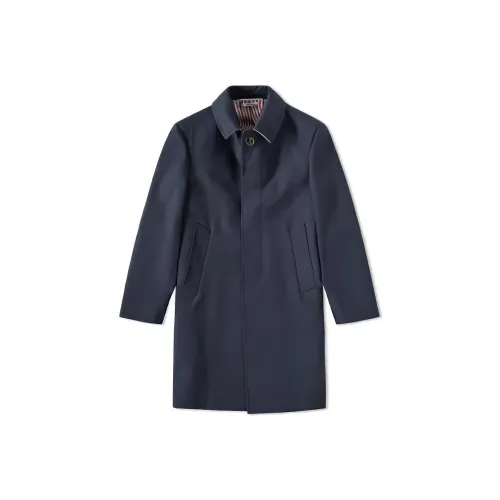 THOM BROWNE Mac Bal Collar Overcoat