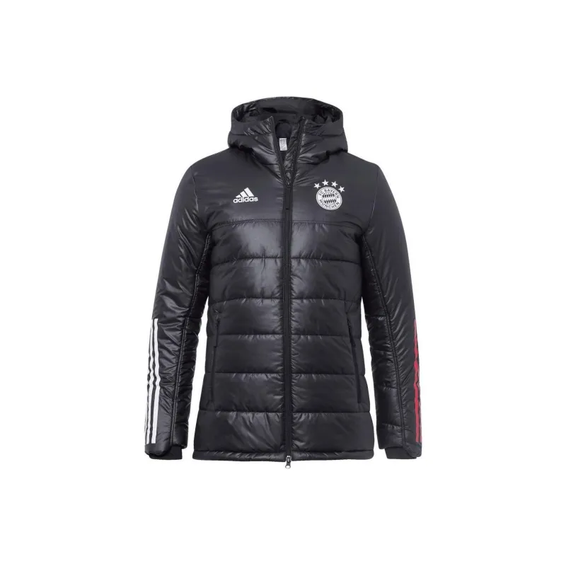 Adidas FC Bayern Munich Black Jackets Coats Men's Black-0