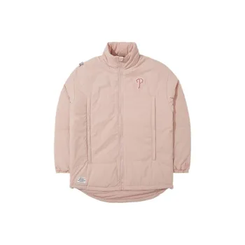 New Era Skateboard Puffer Jackets Unisex Pink