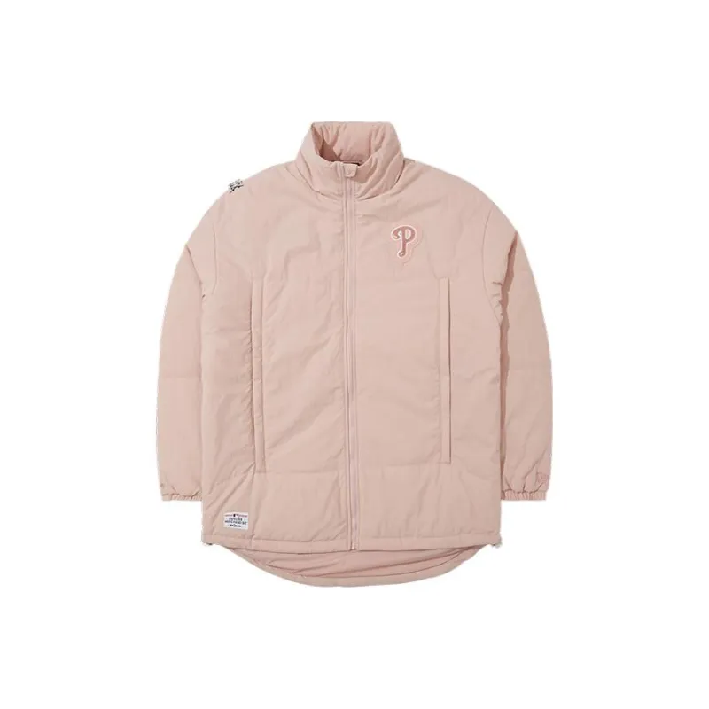 New Era Skateboard Puffer Jackets Unisex Pink-0