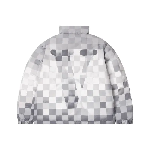 VLONE Down Jackets Unisex White Gray