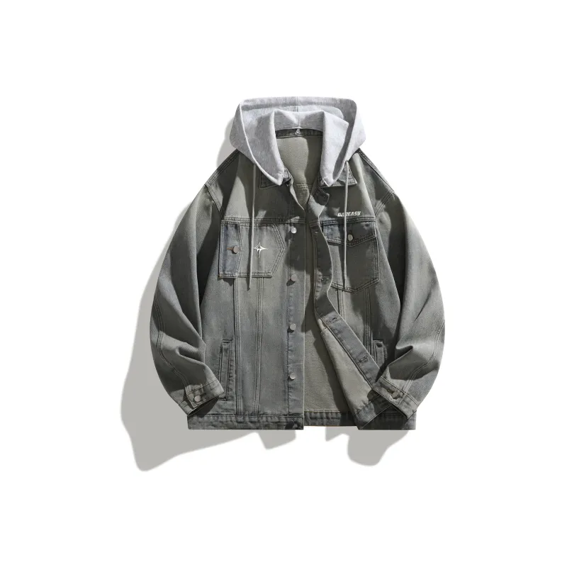 DAREASY Denim Jacket Unisex Black-3