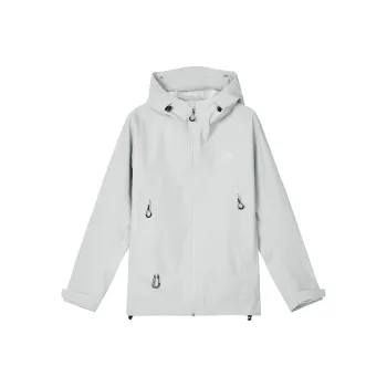 Skechers Waterproof And Windproof Windbreaker Jacket Unisex Moonball Gray