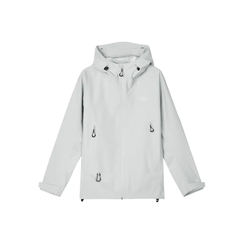 Skechers Waterproof And Windproof Windbreaker Jacket Unisex Moonball Gray-0