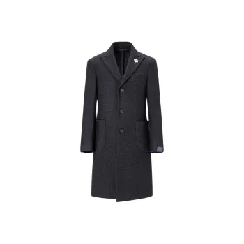 LARDINI Coats Men's Black Navy Blue