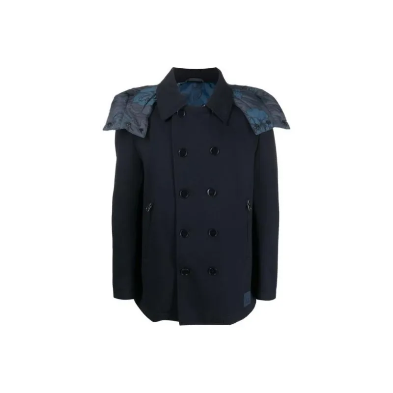 ETRO Double Breasted Long Sleeved Coat-0