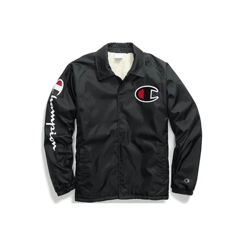Champion Velvet feel Coat US Version Unisex Black