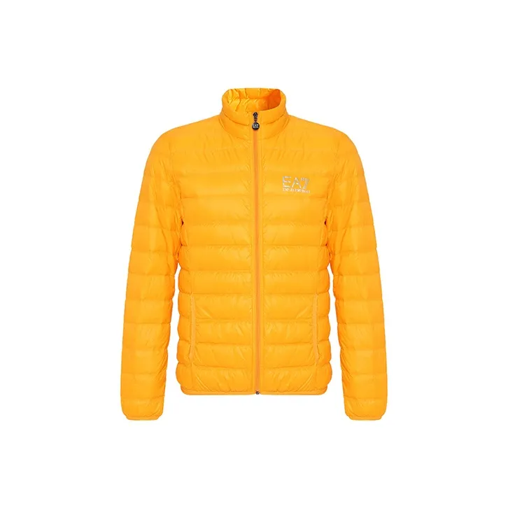 EMPORIO ARMANI EA7 FW22 Down Jacket Men's Orange Yellow-0